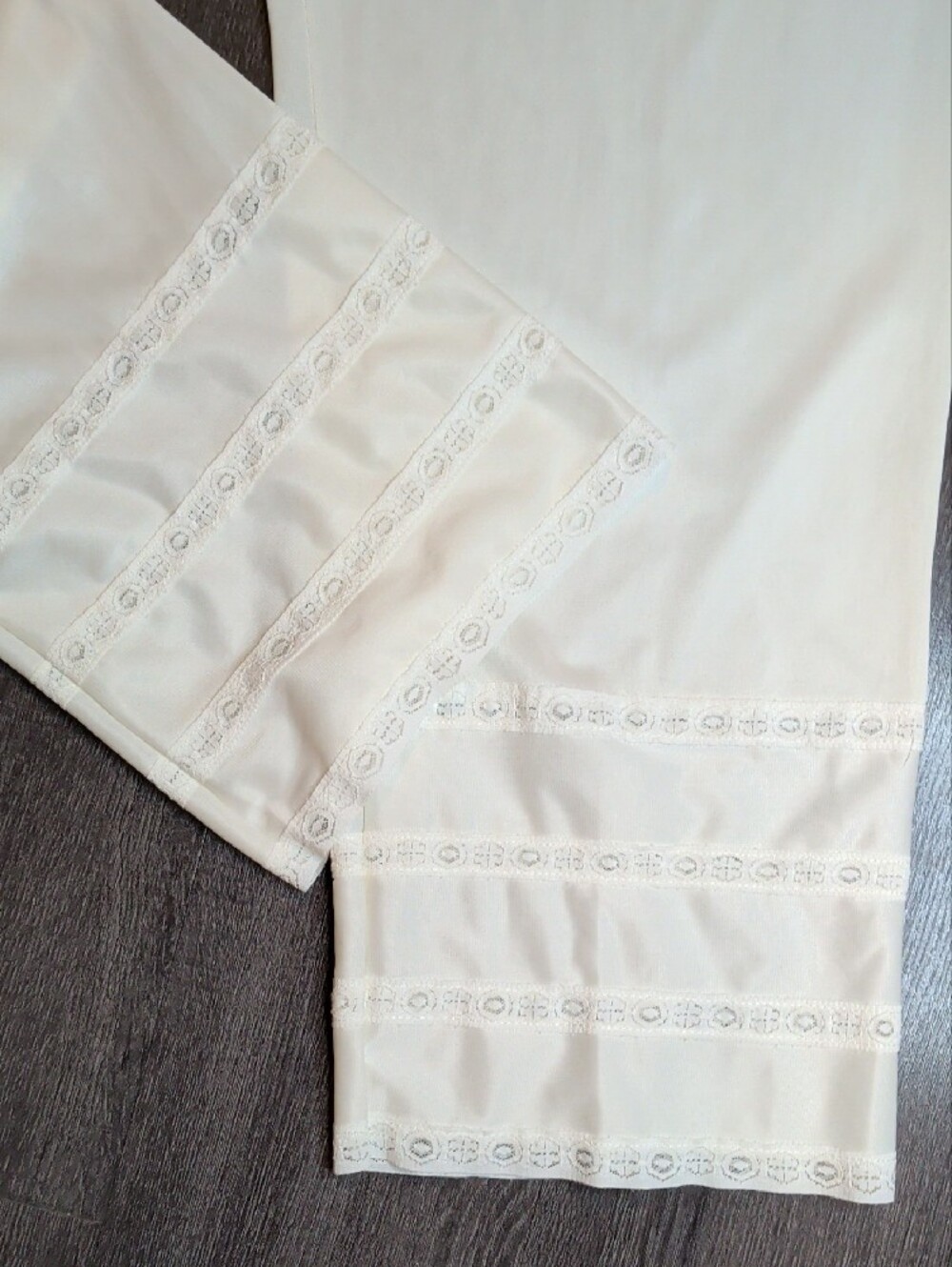 Vintage 60s Sears Ivory Pantaloons Bloomer Pants Lace Trim SZ Large MCM - Picture 5 of 11